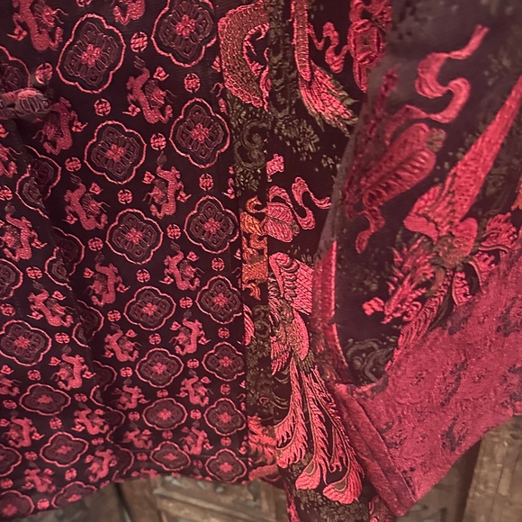 Stunning Citron brand Red and Black kimono jacket Size L-will fit XL as well - Picture 4 of 7